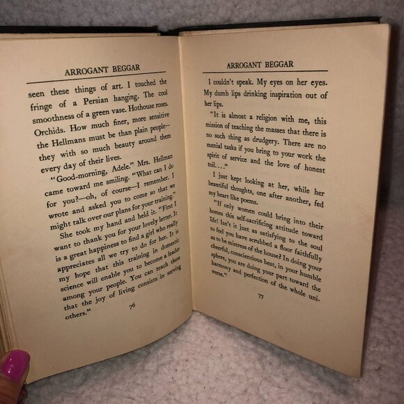 VTG ARROGANT BEGGAR 1ST ED 1927 ANZIA YESIERSKA DOUBLEDAY PAGE & CO GOOD COND - Picture 8 of 8